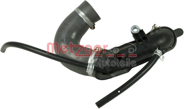 METZGER 2400400 Ελαστ. σωλ. αέρα υπερπλήρωσης for DACIA RENAULT